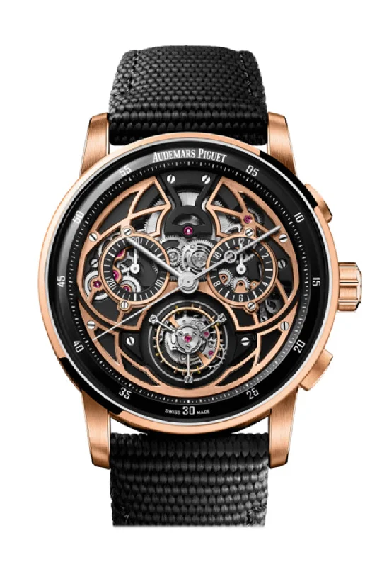 Audemars Piguet CODE 11.59 41mm Flying Tourbillon Chronograph Black Ceramic Watch 26399NR.OO.D002KB.01