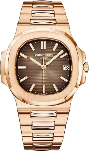 Patek Philippe Nautilus Date Sweep Seconds Rose Gold Brown Dial | 5711/1R-001