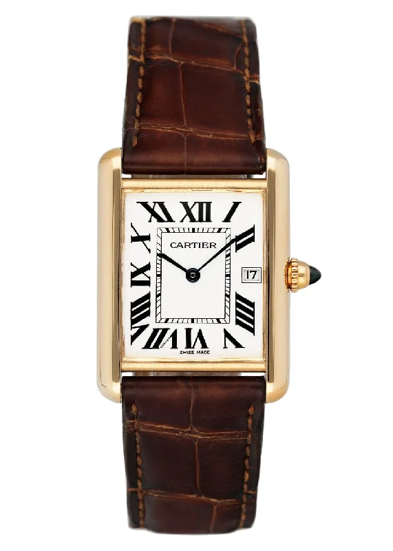 Cartier Tank Louis W1529756 18K Yellow Gold Mens Watch