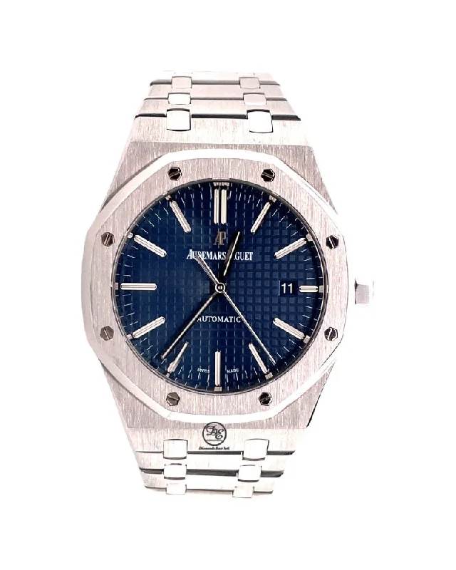 Audemars Piguet Royal Oak Blue Dial 15400ST.OO.1220ST.03 Box and Papers PreOwned