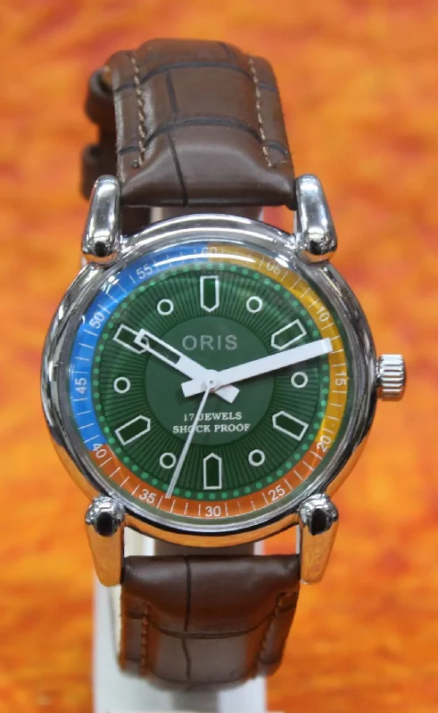 Antique Vintage ORIS Watch 17 Jewels FHF ST96 Mechanical Hand Wind Swiss Made Men's