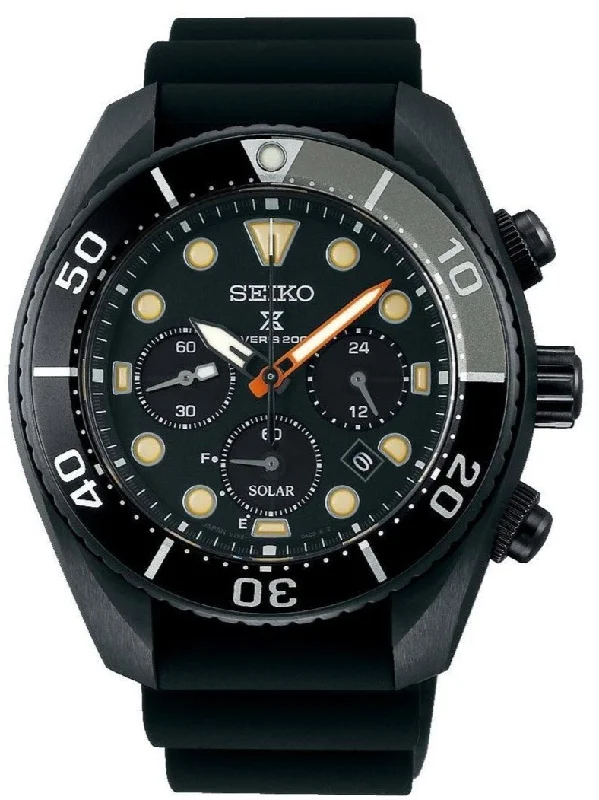 Seiko Prospex Solar Chronograph Diver The Black Series Limited Edition SBDL065