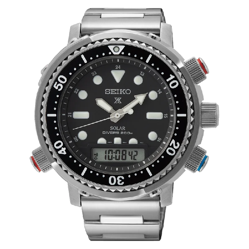 Seiko Prospex Men's Solar Diver Watch Stainless Steel SNJ033P