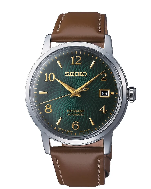 Seiko Presage Mojito Green Dial Watch for Men SRPE45J