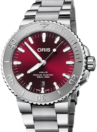 Aquis Date Relief Cherry - 43.5mm - Ref. 01 733 7730 4158-07 8 24 05PEB