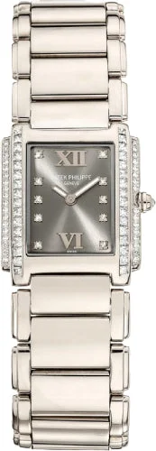 Patek Philippe Twenty~4 Ladies White Gold Grey Dial | 4910/20G-010