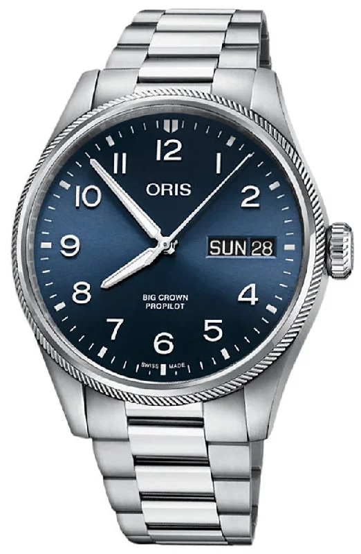 Oris Big Crown ProPilot Automatic Stainless Steel Blue Dial Day/Date Mens Watch 752 7760 4065-07 8 22 08P