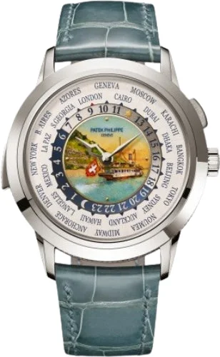 Patek Philippe Grand Complications Minute Repeater World Time White Gold Grand Feu Cloisonne Enamel Dial | 5531G-001