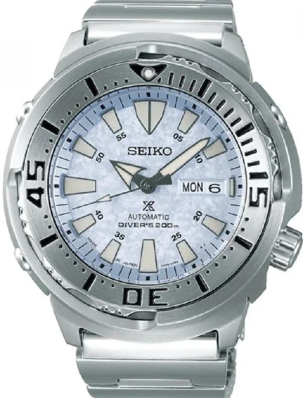 Seiko Prospex Automatic 200M Diver Frosty-Ice Blue Snowflake Baby Tuna Kira Zuri JDM SBDY053