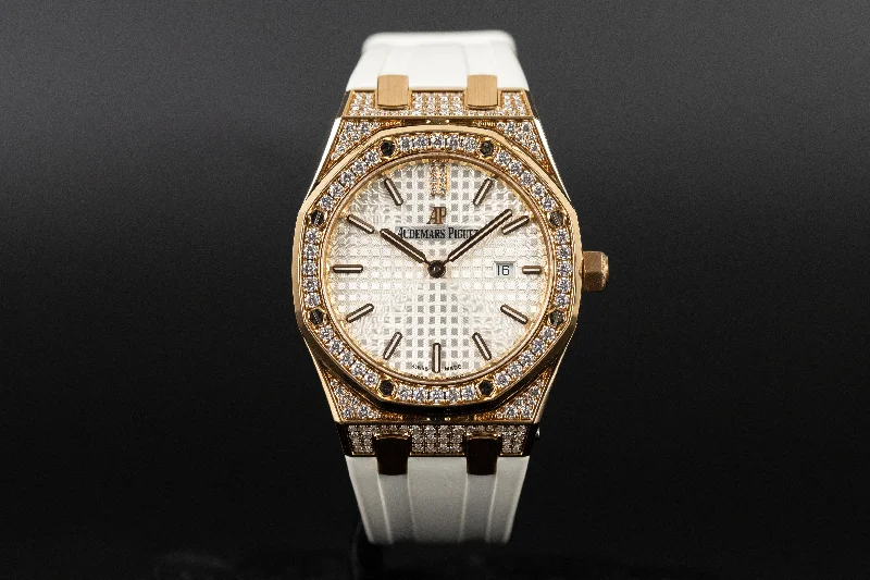 Audemars Piguet<br>67652OR Lady Royal Oak White Dial