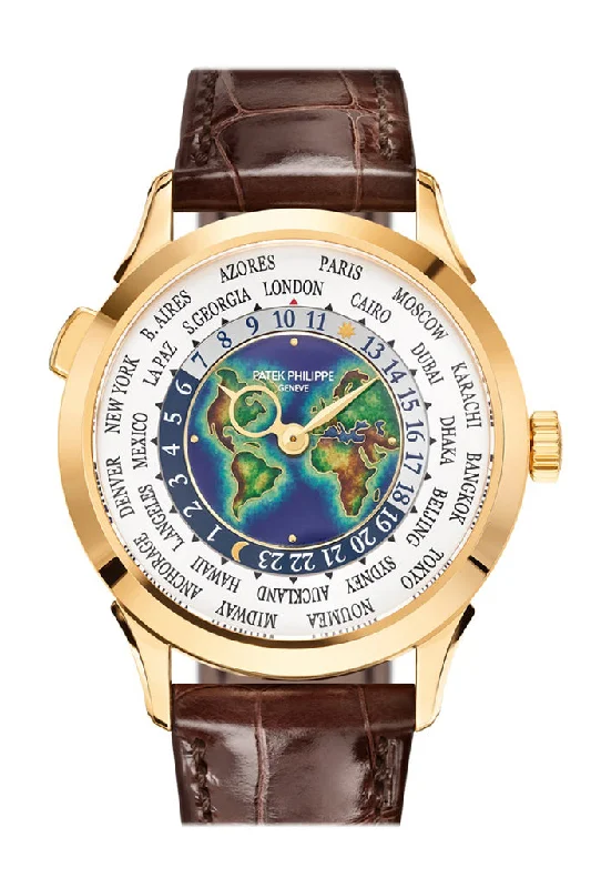 Patek Philippe Complications World Timer GMT White Dial Watch 5231J-001