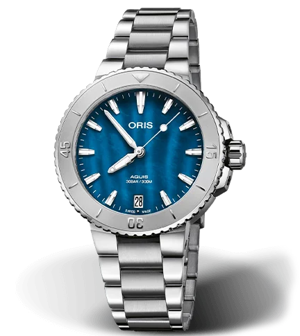 Oris Aquis Date Watch with Stainless Steel Bracelet, 36.5mm