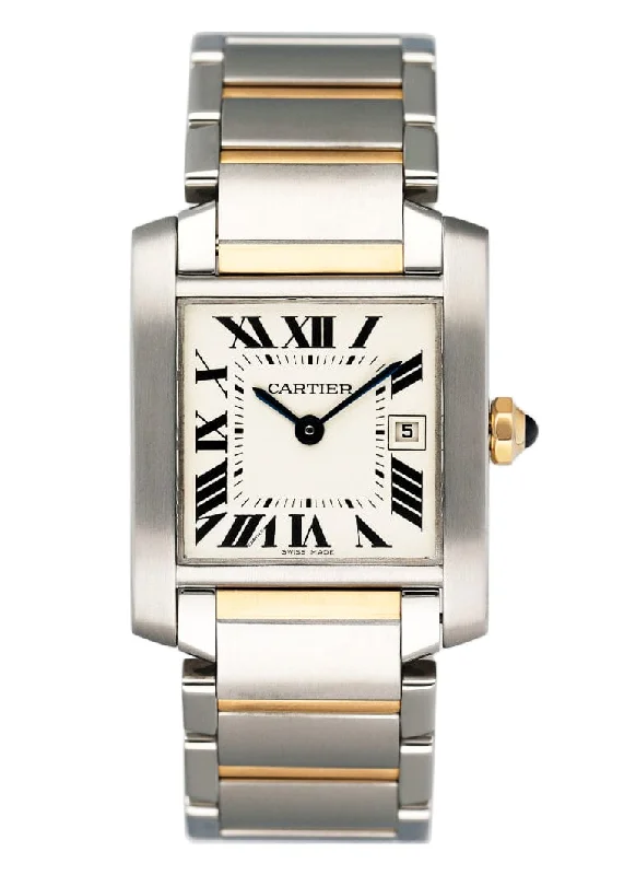 Cartier Tank Francaise W51012Q4 Two Tone Midsize Ladies Watch