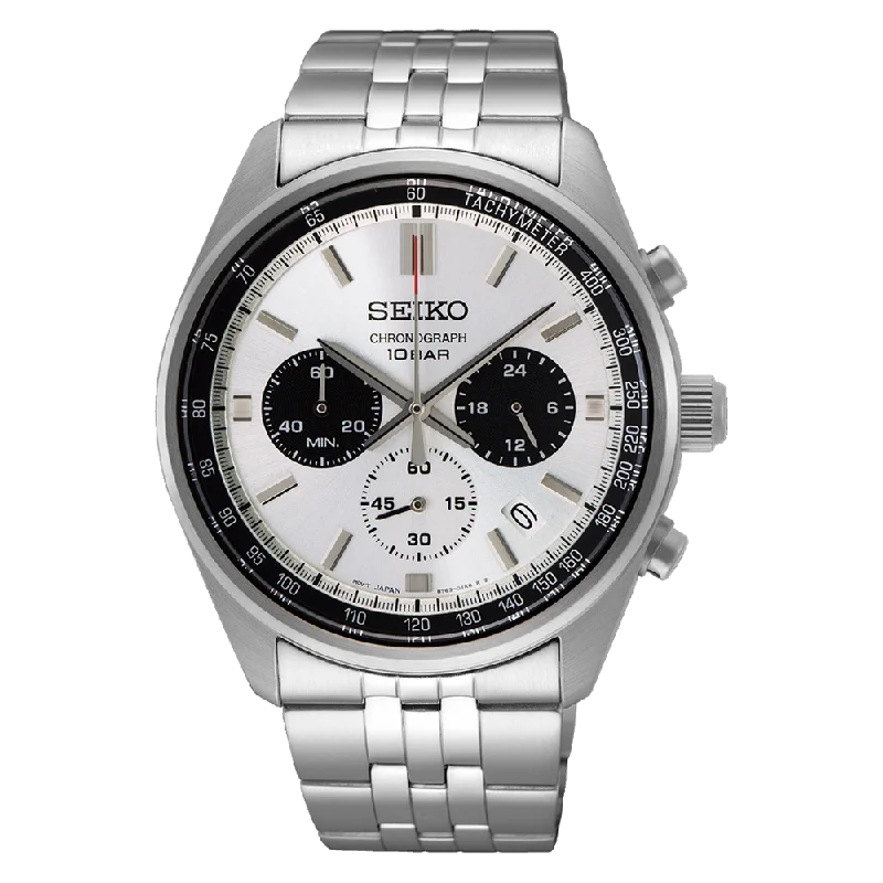 Seiko Chronograph Men's Silver Watch SSB425P