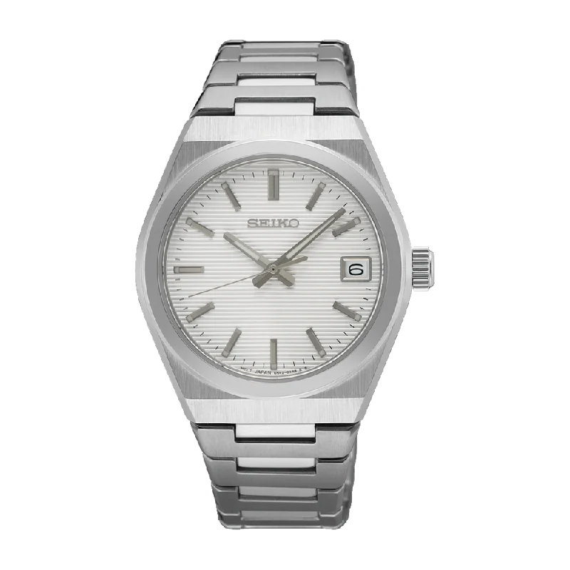 Seiko Conceptual Series White Dial Stainless Steel Watch SUR573P