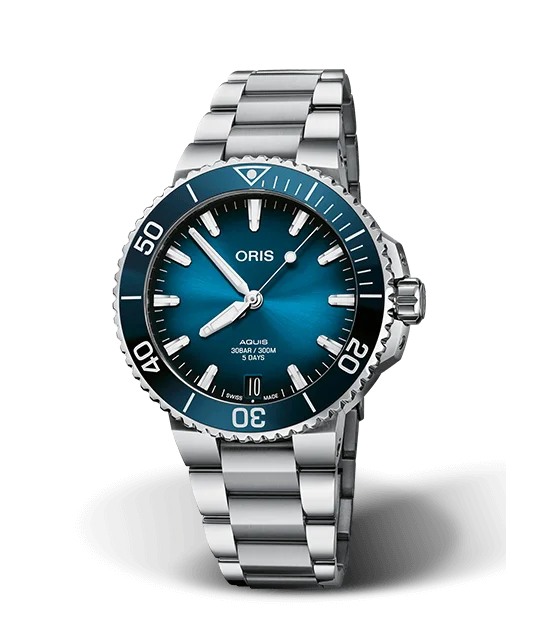 Oris Aquis Date Calibre 400 Watch with Stainless Steel Bracelet