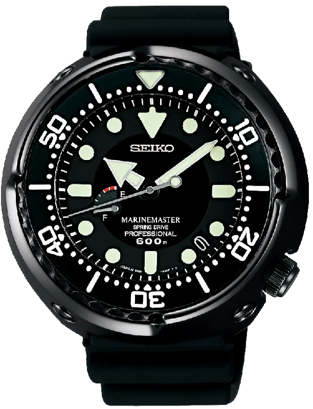 Seiko Prospex Marine Master Spring Drive Professional 600M Diver Darth Tuna Can SBDB013