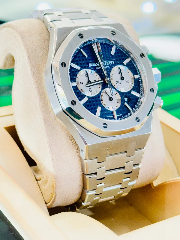 Audemars Piguet Royal Oak Chronograph Blue Dial 26331ST.OO.1220ST.01 Mint Box Papers