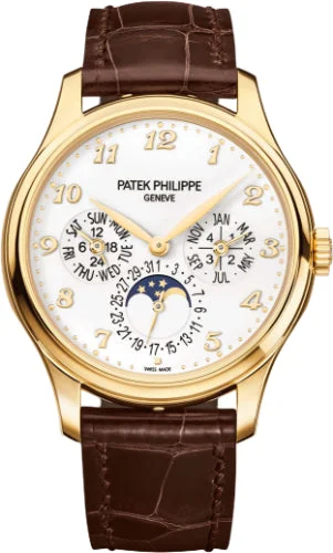 Patek Philippe Grand Complications 39mm Ivory Arabic Yellow Gold Leather | 5327J-001