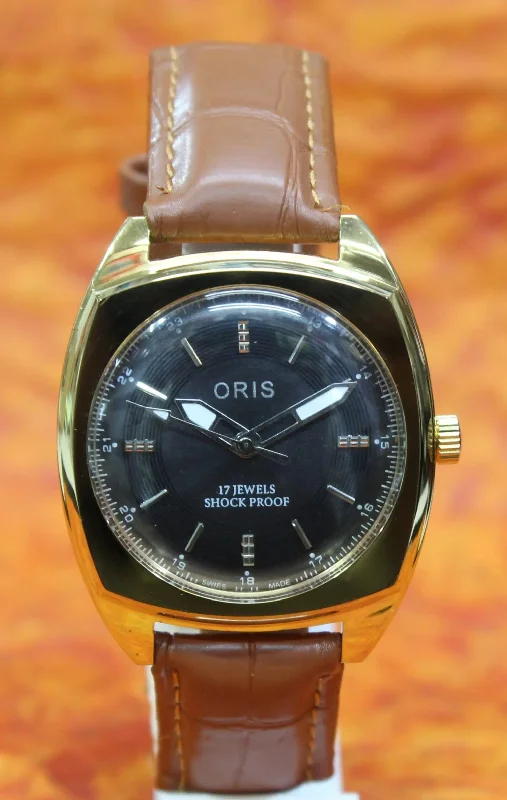 Mechanical Wristwatch ORIS Vintage 17 Jewels ST96 Swiss Made Hand Winding Mechanism