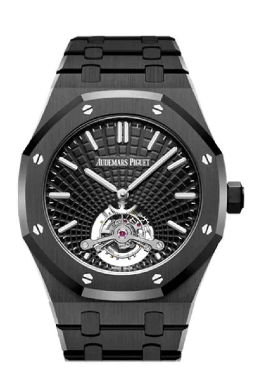 Audemars Piguet Royal Oak 41 Tourbillon Extra Thin Black ceramic Mens Watch 26522CE.OO.1225CE.01 DCM