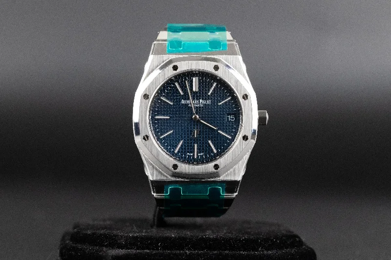 Audemars Piguet<br>16202ST Royal Oak Jumbo Blue Dial