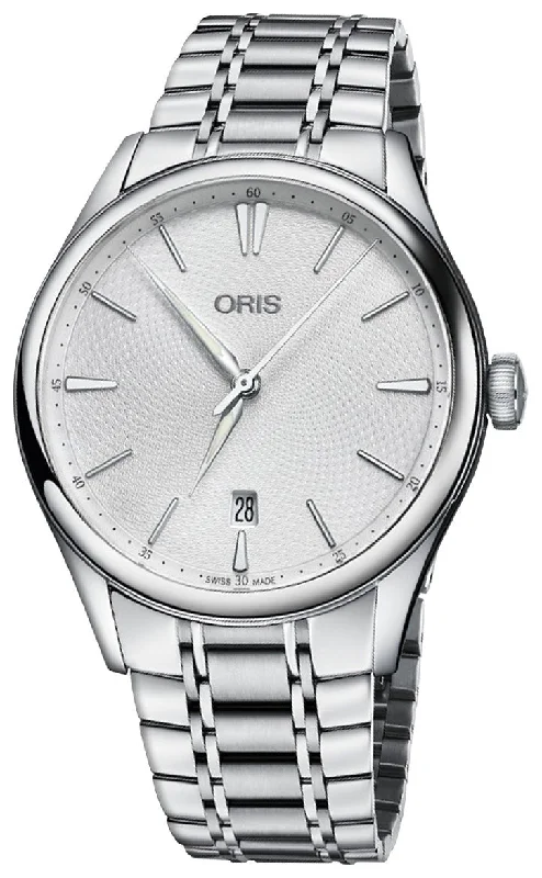 Oris Artelier Date Automatic Stainless Steel Silver Dial Mens Watch 733 7721 4051-07 8 21 88