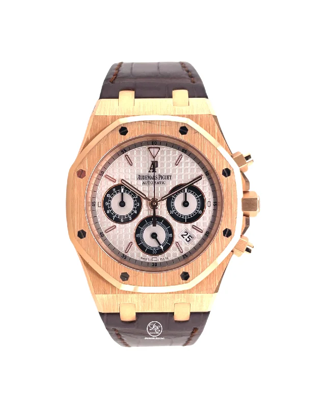 Audemars Piguet Panda Royal Oak Chronograph Automatic 18kt Rose Gold  26022OR.OO.D098CR.01 PreOwned