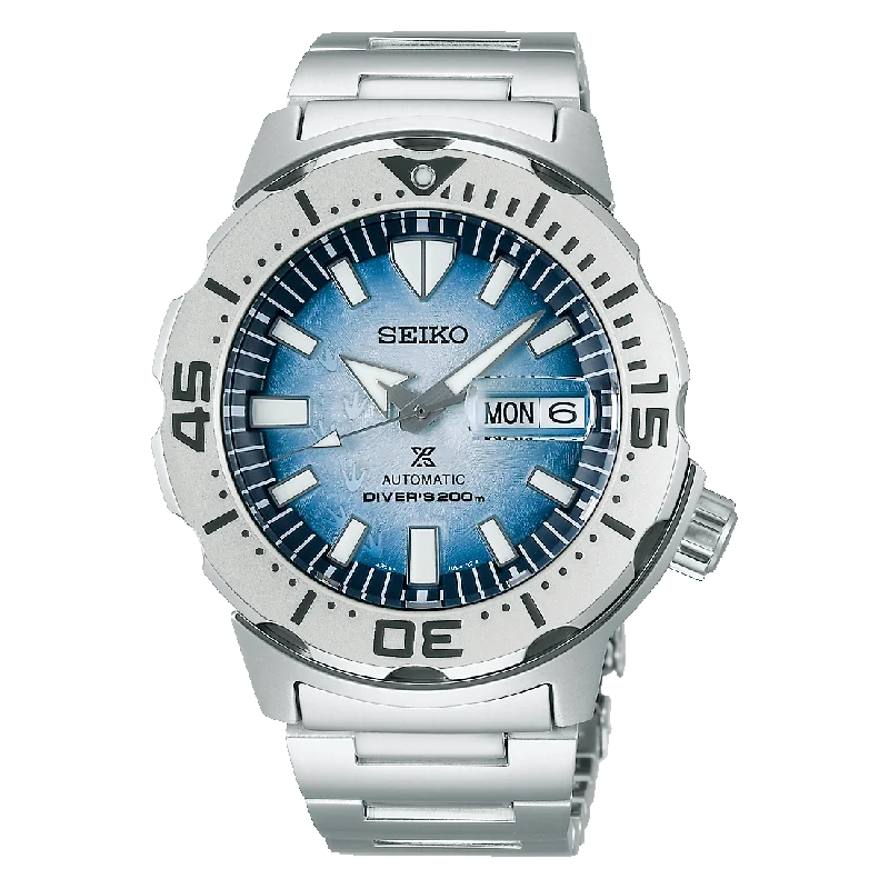 SEIKO Prospex Sea Monster SRPG57K1 Automatic Blue Dial Save The Ocean Dive Watch