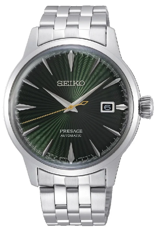 Seiko Mockingbird Green Dial Presage Watch SRPE15J