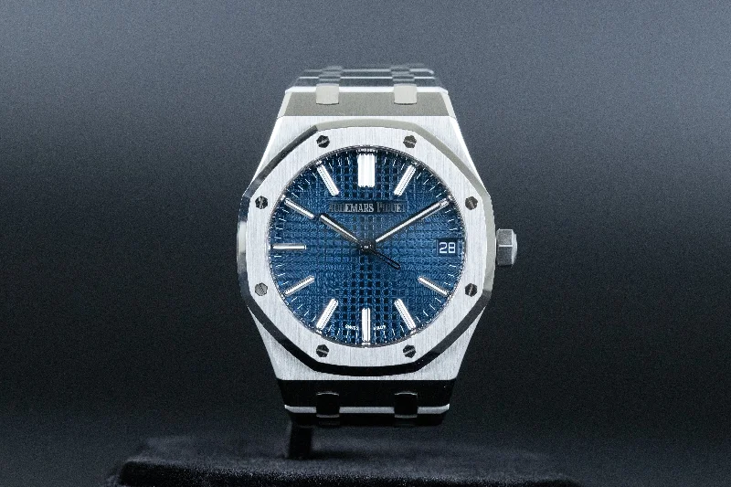 Audemars Piguet<br>15510ST Royal Oak Blue Dial 50th Anniversary