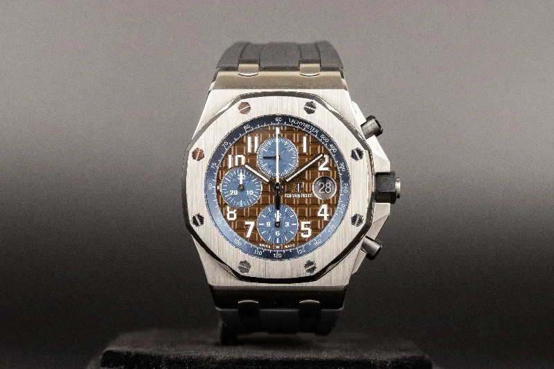 Audemars Piguet<br>26470ST Royal Oak Offshore 'Brick' Brown/Blue Dial