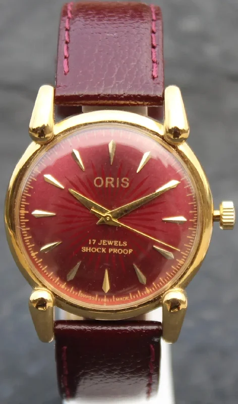 Oris Mechanical Wristwatch 17 Jewels FHF ST96 Hand Wind Swiss Made Movement