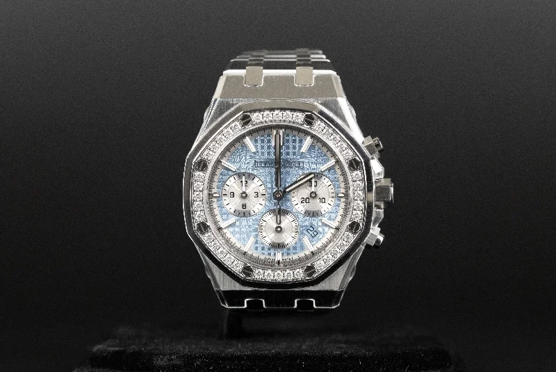 Audemars Piguet<br>26715ST Royal Oak Chronograph 38mm Ice Blue Dial