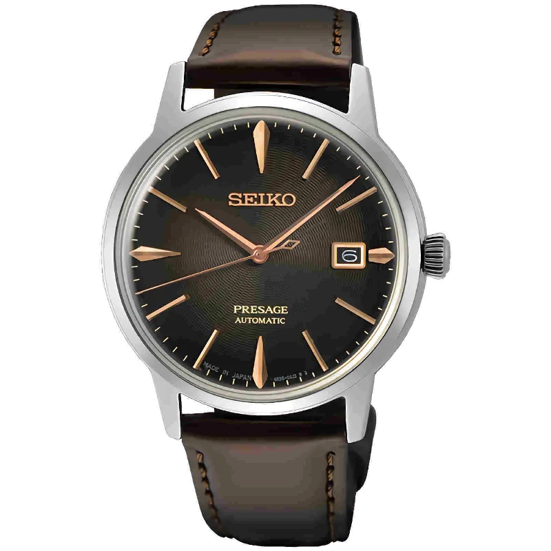 SEIKO Presage SRPJ17J1 Cocktail Time Automatic Brown Dial JAPAN Watch WARRANTY