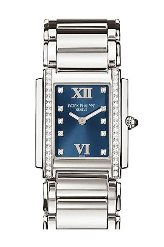 Patek Philippe Twenty four Blue Dial 30mm Ladies Watch 4910/10A-012