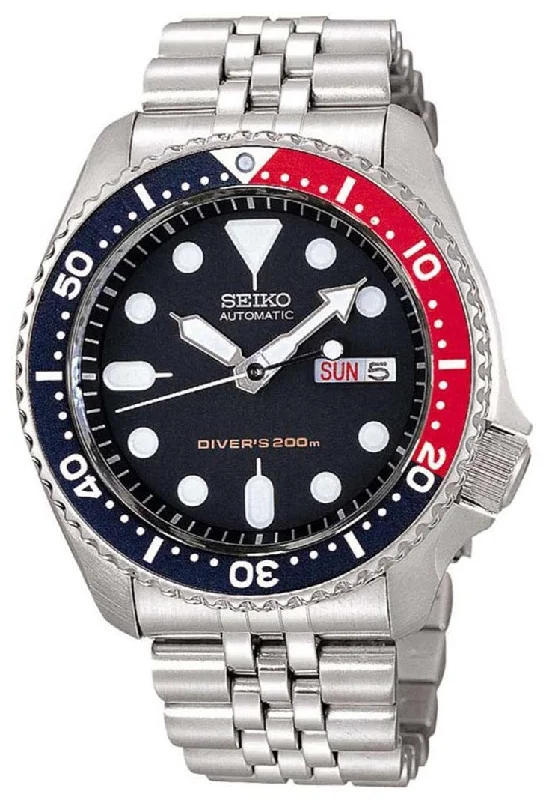 Seiko 5 Sports Automatic 200M Diver Red and Blue Bezel SKX009K2