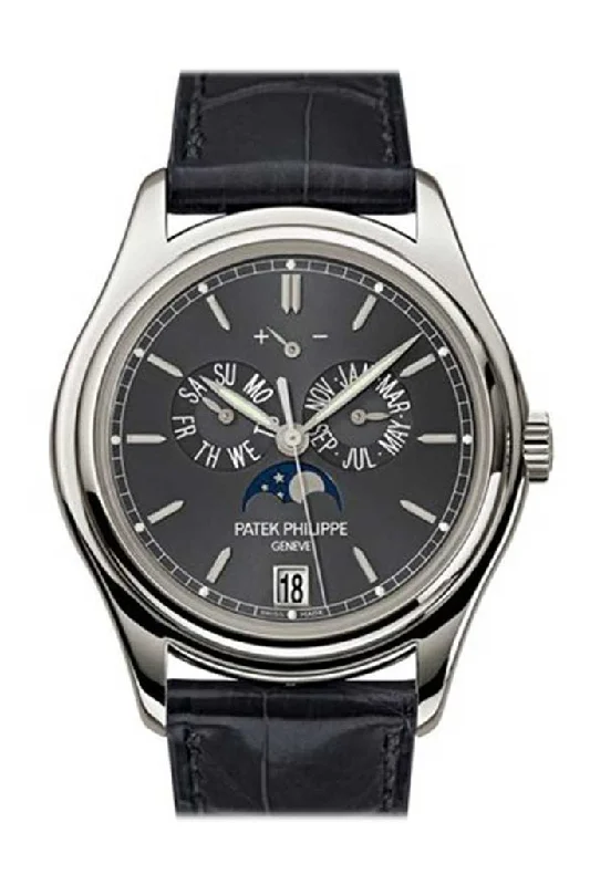 Patek Philippe Complications Automatic Moonphase Black Dial Men's Watch 5146P-001