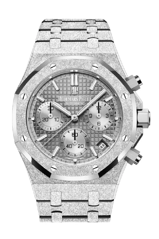 Audemars Piguet Royal Oak 41 Chronograph Grey Dial White Gold Frosted Gold 26239BC.GG.1224BC.01 DCM