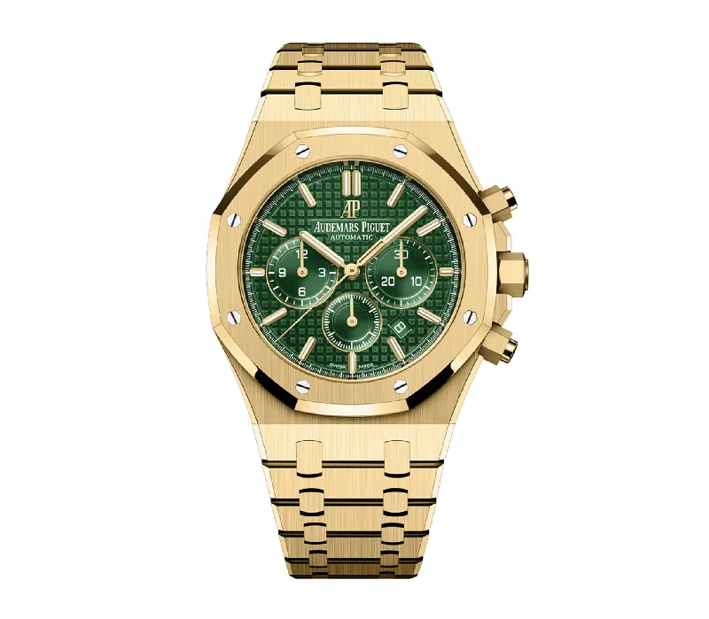 41mm Chronograph 18k Yellow Gold Green Dial Limited Edition of 125 Pieces