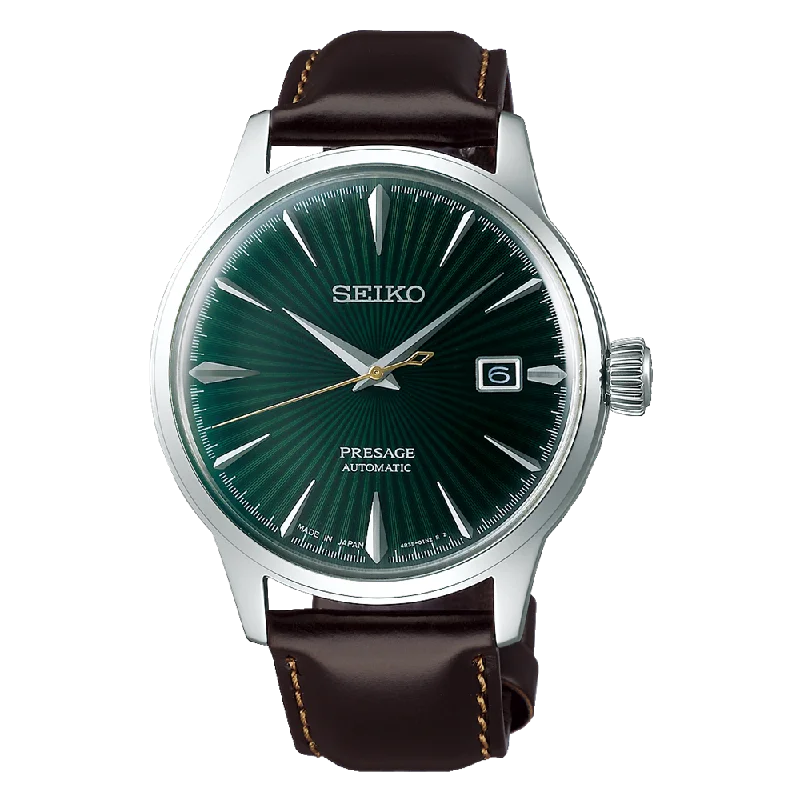 Seiko Presage SRPD37J1 Cocktail Automatic Green Dial JAPAN MADE Watch WARRANTY