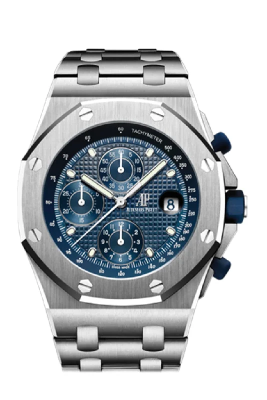 Audemars Piguet Royal Oak The Beast Offshore 42 Chronograph Blue Dial Watch 26237ST.OO.1000ST.01