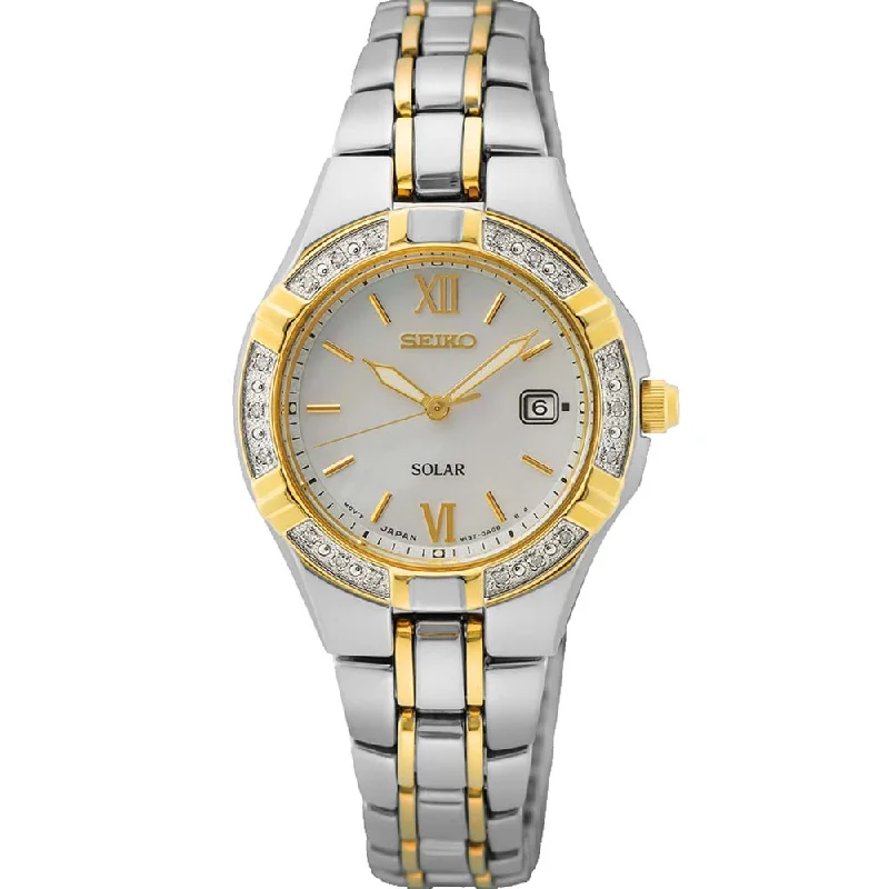 Seiko SUT426P Solar Diamond Set Watch