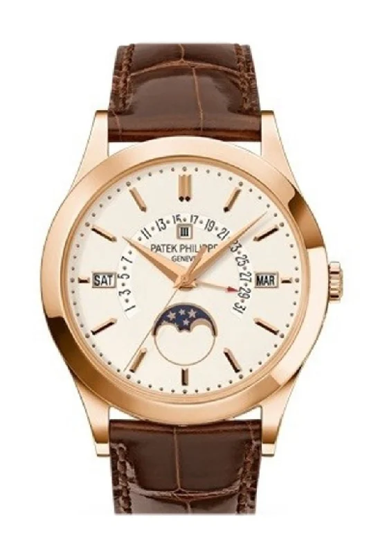 Patek Philippe Grand Complications Silvery Opaline Dial 18K Rose Gold Men's Watch 5496R-001