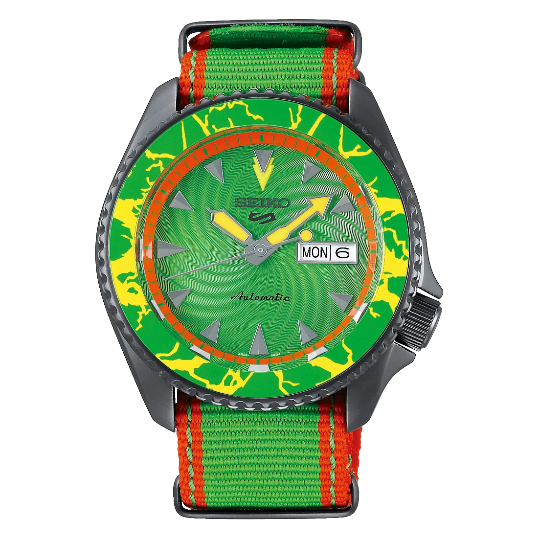 Seiko 5 SRPF23K1 Street Fighter "Blanka" Automatic Watch for Men's