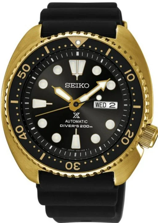 Seiko Prospex Automatic 200M Scuba Diver Gold-Black Turtle SRPC44