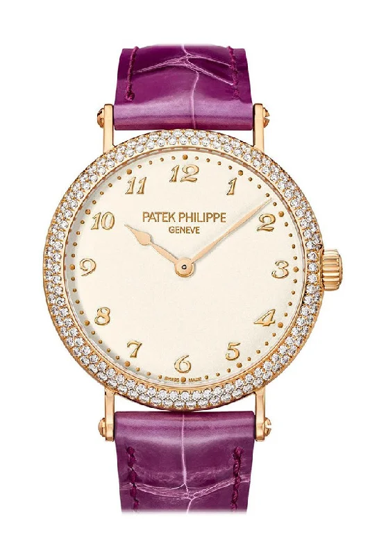 Patek Philippe Calatrava Automatic Gold Diamond Ladies Watch 7200/200R-001