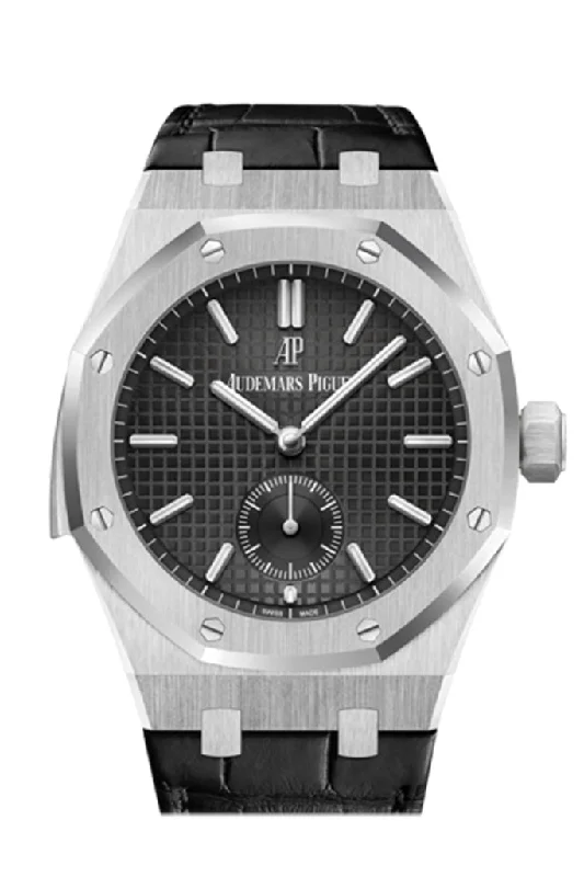 Audemars Piguet Royal Oak 44mm Repeater Supersonnerie Platinum Black Men's Watch 26591PT.OO.D002CR.01 DCM