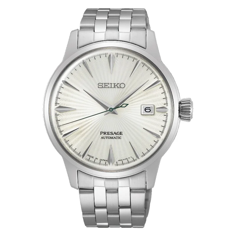 Seiko Presage SRPG23J1 Cocktail Time The Martini White Dial JAPAN Watch WARRANTY