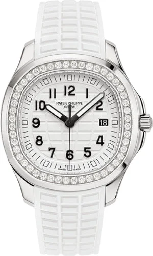 Patek Philippe Aquanaut Ladies Luce Stainless Steel White Dial Diamond Bezel - 5267/200A-010